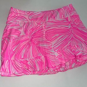 Lilly Pulitzer Athletic Pink Ruffle Mini Skirt